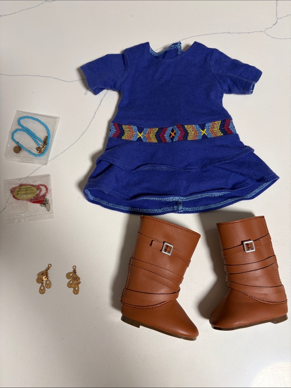 American Girl Saige Meet outfit + Jewelry